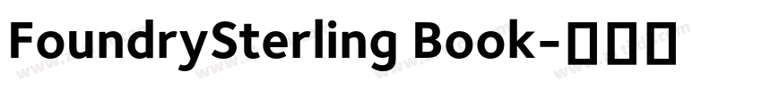 FoundrySterling Book字体转换